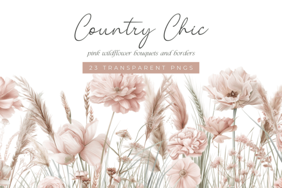 Download Dusty Pink Wildflower Bouquets &amp; Borders - Bouquets Collection